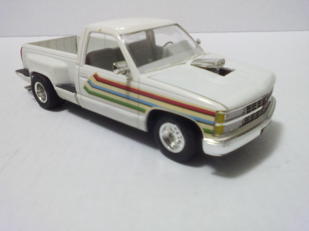 Vintage Pro street Chevy pickup built model car