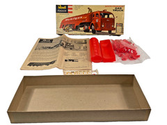Vintage 1956 Revell, White Fruehauf Gas Truck, Mobilgas, H-1402:169, Open Box