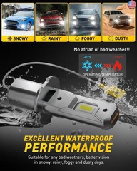 “AUXITO H3 LED Bulb, 16,000LM 600% Super Brighter, 10 Years Lifespan, 1:1 Size