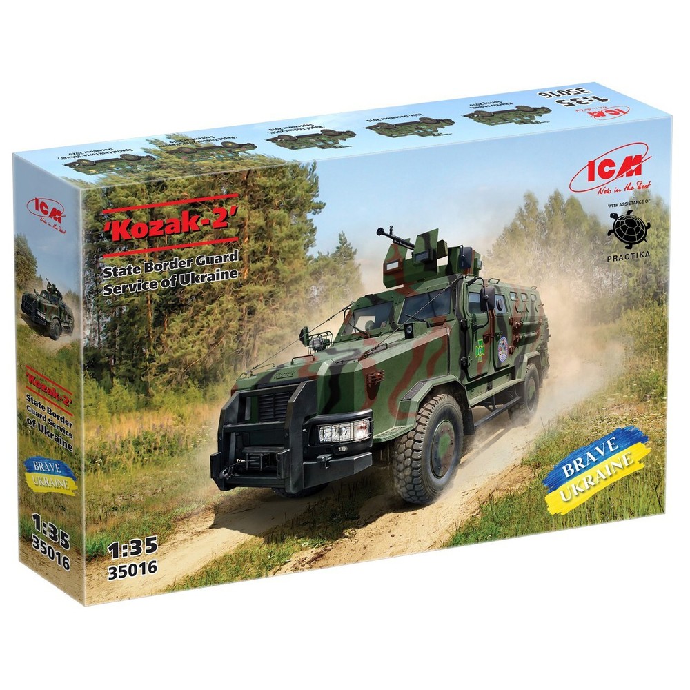 ‘Kozak-2’ State Border Guard Service of Ukraine 1:35 Plastic Model Kit ICM 35016