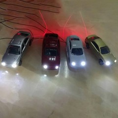 Model Car Sandtable Car 20mA Color Model Car 12V 1:150 Colors Random LEDs