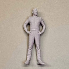 2 Race Car Driver #18 for Display or Diorama 1/24 1/25