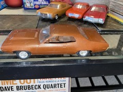 1971 Plymouth roadrunner promo amt Brown 1:25 Scale Model Car Rare Missing Seat