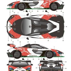 S.K. Decals 1:24 Scale SK24129 McLaren SENNA Dress Up Decal Sheet for Tamiya