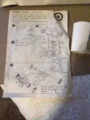 Lincoln-Mercury Capri “1/25 Scale” Entex Model Parts Only Decals Too