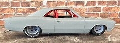1/24 Scale: 17/15-inch Classic Five Slot Wheels W/Drag Slicks; Resin