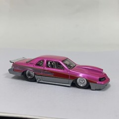 1:64 15” Pro Stock style Chrome Wheels And Tires. Car Not Available.
