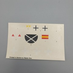 Master Box 1/35 Kleiner Panzerbefehlswagen IKLA MB3502 Parts Decal Sheet