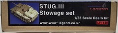 Legend 1/35 Resin PE Detail Parts Set WWII German Tank STUG.III Stowage LF1149