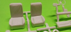 1965 Pontiac GTO 1/25 AMT Interior Tub Bucket Seats Dash Same as Hard Top