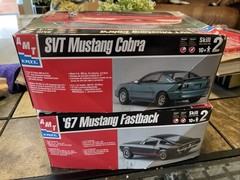 AMT ETRL 1:25 ’67 MUSTANG FASTBACK MODEL KIT Lot & Started SVT Mustang Cobra