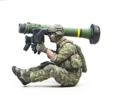 Hobby Fan HF770 1/35 U.S. Green Beret with Javelin missile & Dog Resin Kit Set