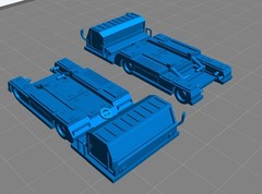 3D Printed 1/700/400/350/200 Air Force Jinlun Aircraft Tractor Unpainted Model