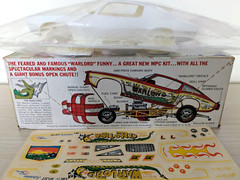 SUPER RARE! *ORIGINAL VINTAGE MPC WARLORD CAMARO FUNNY CAR KIT *SEALED-BAGS!