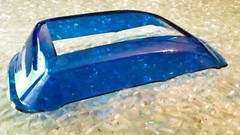 Spirit of 57 1957 Chevy Bel Air 1/25 Blue Glass Windshield MPC Model Car Part