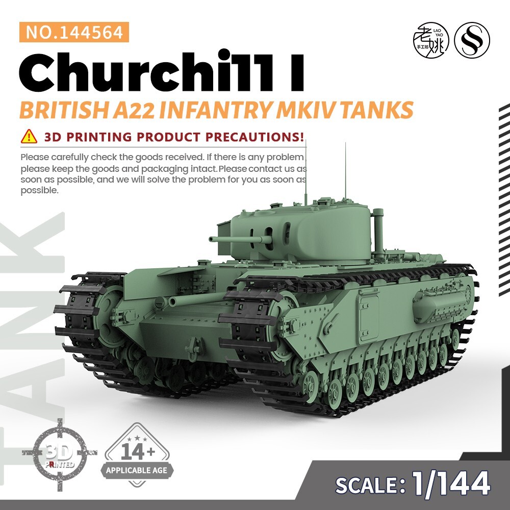 SSMODEL SS144564 1/144 Military British A22 Infantry MKIV Churchill I Tanks