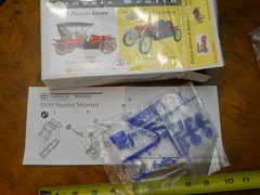 GLENCOE #3609 1910 PIERCE ARROW & 1909 STANLEY STEAMER, SUITABLE FOR O GAUGE