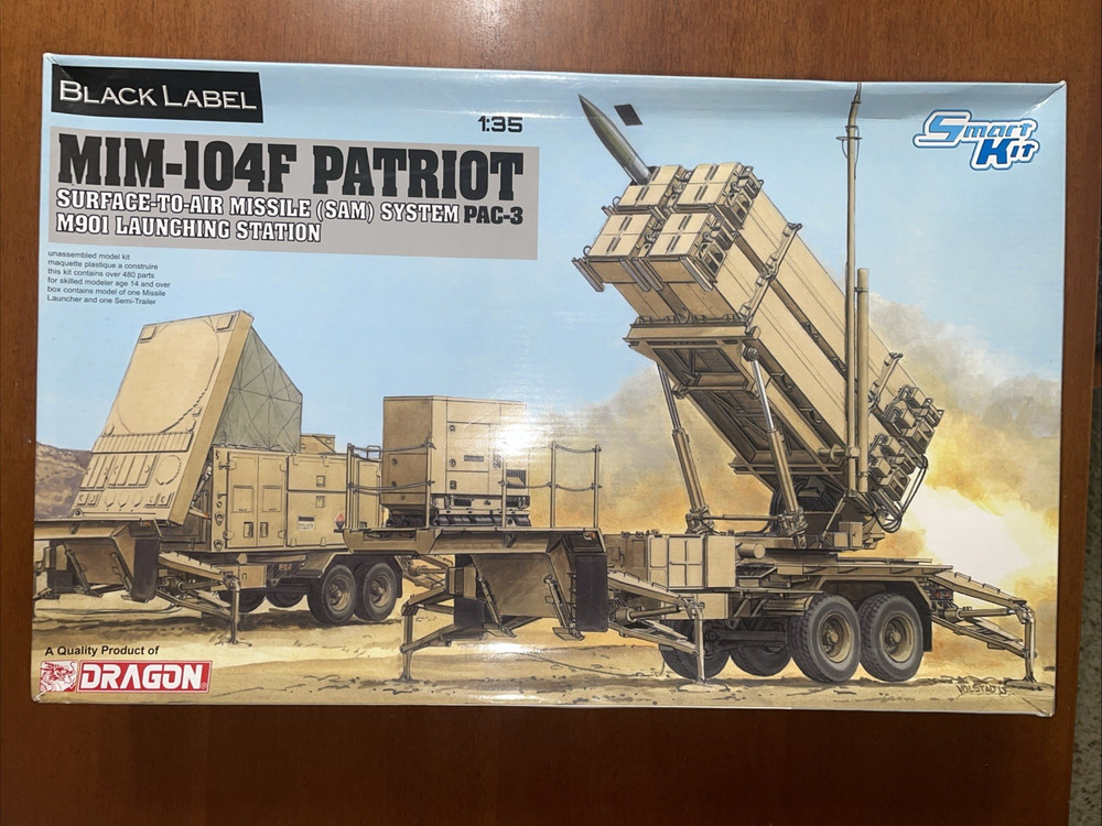 MIM-104F SAM System M901 Launching – 1/35 Scale Dragon Kit#3563 – No Directions
