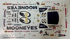 1/24 MOONEYES 1995 DODGE AVENGER FUNNY CAR DECAL/REVELL/ATLANTIS/MPC/AMT/