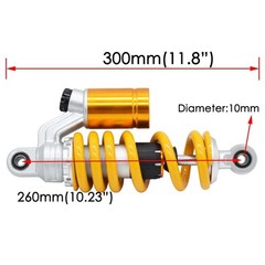 Honda MSX125 Grom MSX SF Rear Suspension Shock Absorber 260mm Compatible Rear