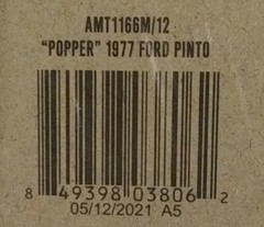 AMT 1/25 SCALE 1977 Ford Pinto Popper, Coca Cola Model New Sealed