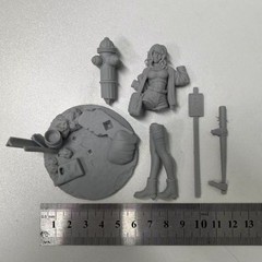1/24 Resin Figures Model Kit Wasteland Queen Unpainted,Unassembled Model Kit.