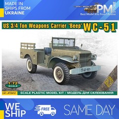ACE 72612 1/72 WC-51 US 3/4 ton weapons carrier truck Beep Plastic model kit