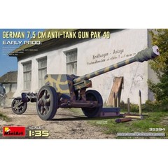 Miniart #35394 1/35 German 7.5cm Anti-Tank Gun PaK 40. Early Prod