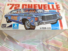 SUPER RARE! **FACTORY-SEALED *ORIGINAL VINTAGE MPC 1972 CHEVELLE 3-WAY KIT *NIB!