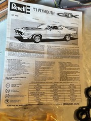 Revell 1/24th Scale Model Kit – ’71 Plymouth GTX