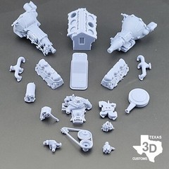 GMC Big Block V6 “305” model engine resin 3D printed 1:24-1:8 scale