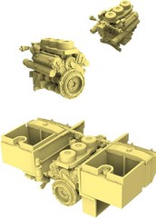 GermanArmy Tiger Early Production Full Interior Kursk Tank Model kit TKOUSNO-006