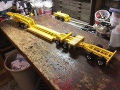 1/24-1/25 Scale Truck Trailer Model Accessories Lowboy Trailer Suspension