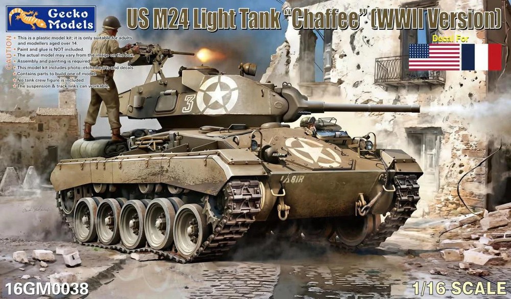 Gecko Models 1/16 US M24 Light Tank “Chaffee” (WWII Version) 16GM0038