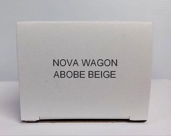 1963 Chevy II Nova Station Wagon Adobe Beige Promo Model Box Replica NO CAR
