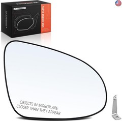 A-Premium Right Passenger Side Non-Heated Mirror Glass with Backing Plate –