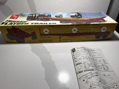 AMT 617 1/25 Fruehauf Flatbed Trailer Plastic Model Kit Unassembled New In Box