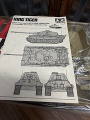 Vintage Tamiya 1/35 King Tiger MT120 Motorized Tank Model Kit Unbuilt Boxed