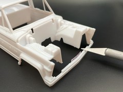 Jeep Gladiator J-Series 1962-1987 3D-Printed Grille for 1:24 Revell Model Kit