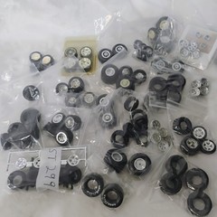 Huge Bulk Lot Model Car Wheels and Tires 1/24 1/25 Scale Custom Parts Junkyard