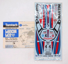 Tamiya Tamtech Lancia LC2 Body Parts Set 1:24 R/C Car 2602 Decals Clear Body