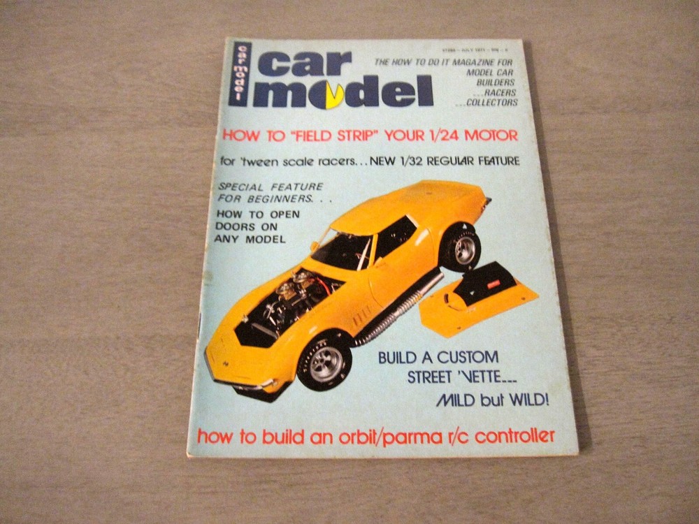 VINTAGE CAR MODEL MAGAZINE JULY 1971
