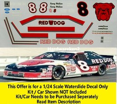 NASCAR DECAL # 8 RED DOG 1996 FORD THUNDERBIRD KENNY WALLACE BRD 1/24