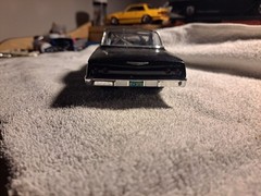 Custom Black Pre-Built Painted Model Car Detailed Engine Roll Cage ESSEX Decal