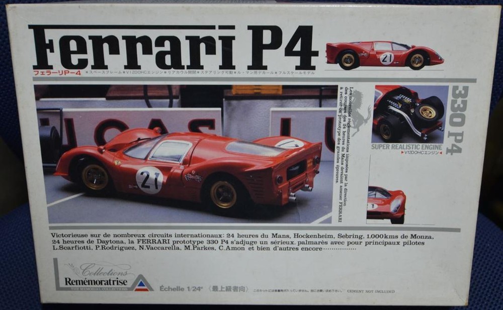 Union Model 1/24 Ferrari 330 P4 Plastic Model Kit jp