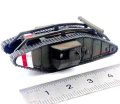 1/144 WWI British Mark IV Tank Battlefield Military Diorama Model Hand Painted