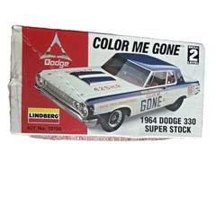 VTG. 1996 LINDBER 1:25 SCALE ” 1964 DODGE 330 SUPER STOCK ” COLOR ME GONE 72156