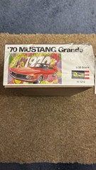 REVELL 1/25 ’70 MUSTANG GRANDE HARDTOP OR CONV. MODEL KIT UNBUILT N/M H-1212