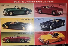 Lindberg 605-10 1/32 Scale JAGUAR XK120 Roadster Plastic Model Kit