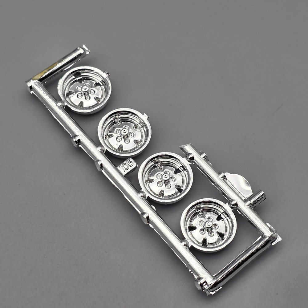 AMT 1/25 1971 71 Ford Mustang Mach 1 Parts Kitbash Chrome Wheels